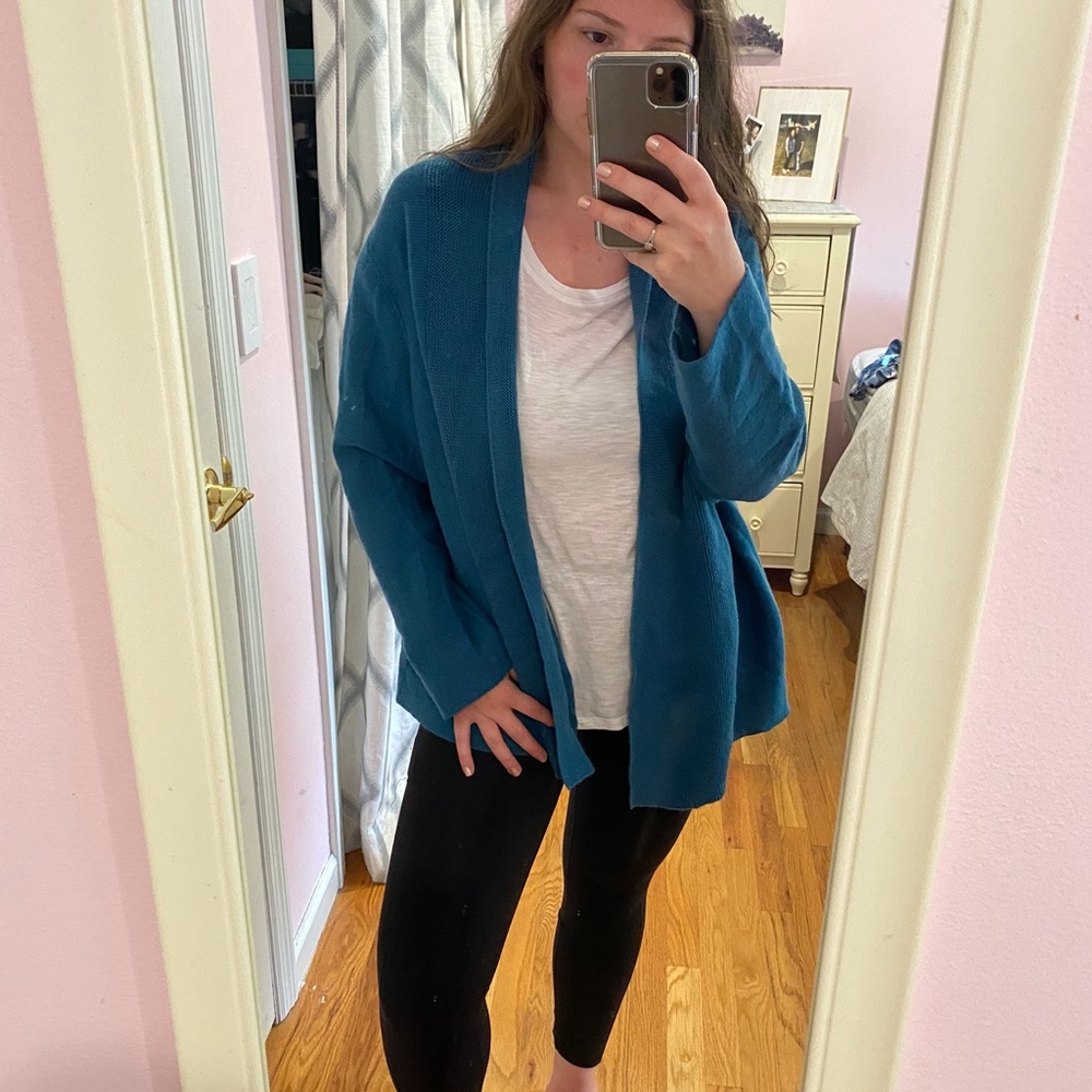 Eileen Fisher Lightweight Blue Cardigan Size 1X